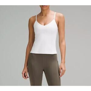 Lululemon Align Waist-Length Tank Top White Size 4